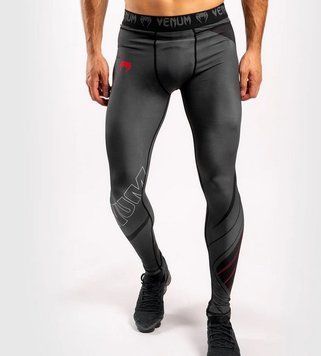 Компресійні штани Venum Contender 5.0 Tights - Black Red, Чорний, XS