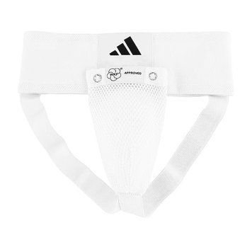 Захист паху для чоловіків Adidas з ліцензією WKF | білий | ADIBP06WKF