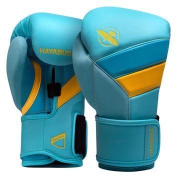 Боксерские перчатки Hayabusa T3 Boxing Gloves Blue Yellow, 12 oz