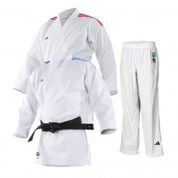 Комплект кімоно Adidas Fighter Slim Fit (2 куртки та 1 штани) | білий | K220DNAKIT