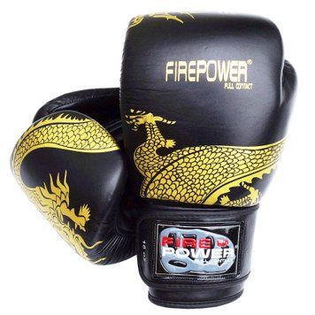 Боксерські рукавички Firepower FPBG8 Чорні 10oz