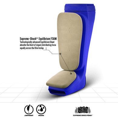 Захист гомілки RDX Hosieri Shin Instep Guard Blue, XL