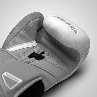 Боксерские перчатки Hayabusa T3 Boxing Gloves White Grey, 10 oz