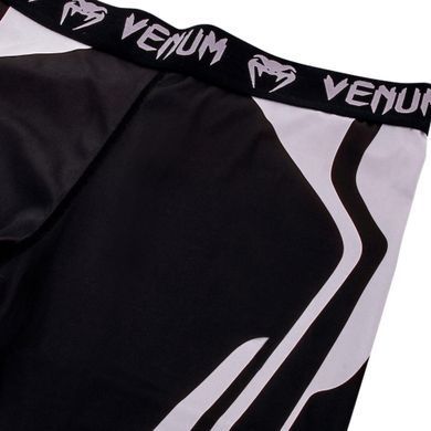 Компресійні штани Venum Technical Spats Black Grey, Чорний-Сірий, XXL