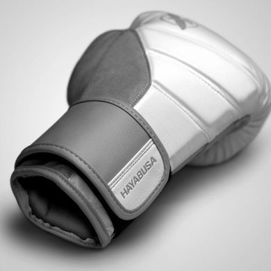 Боксерские перчатки Hayabusa T3 Boxing Gloves White Grey, 10 oz