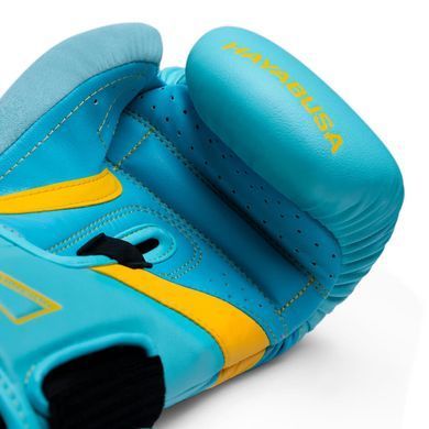 Боксерские перчатки Hayabusa T3 Boxing Gloves Blue Yellow, 12 oz