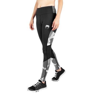 Жіночі легінси Venum Dune 2.0 Leggings Black White, Чорний-Сірий, L