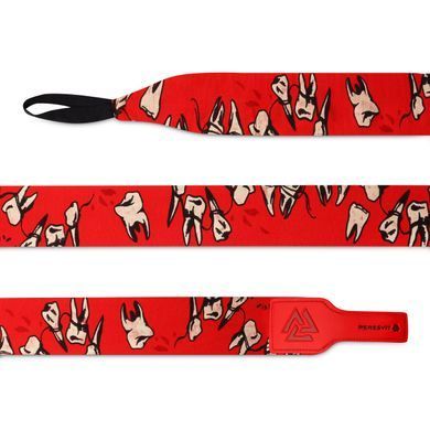 Боксерские бинты Peresvit Teeth Printed Handwraps Red, 300 cm