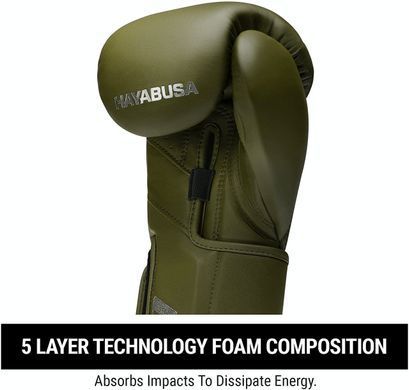 Боксерские перчатки Hayabusa T3 Kanpeki Boxing Gloves Olive Green, 12 oz