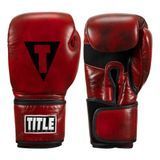 Боксерские перчатки Title Blood Red Leather Training Gloves, 12 oz