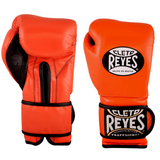 Боксерські рукавиці Cleto Reyes Leather Contact Closure Gloves Orange, 14 oz