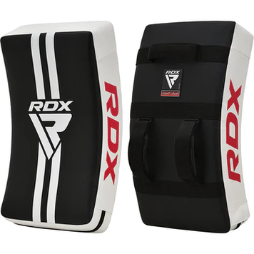 Маківара RDX T1 Curved Kick Shield with Nylon Handles White\Black, Універсальний