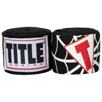 Бинты боксерские эластичные TITLE Boxing Elastic Hero black 4,5м