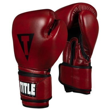 Боксерские перчатки Title Blood Red Leather Training Gloves, 12 oz