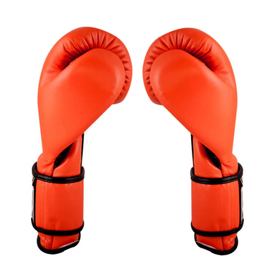 Боксерські рукавиці Cleto Reyes Leather Contact Closure Gloves Orange, 14 oz