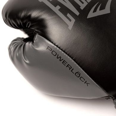 Боксерские перчатки Everlast Powerlock 2R Training Gloves Hook and Loop Black, 12 oz