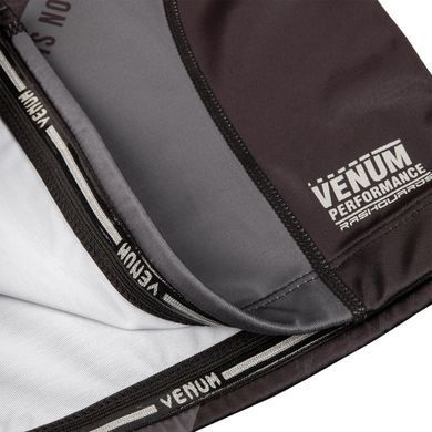 Компресійна футболка Venum AMRAP Compression T-shirt Long Sleeves Black Grey, Чорний-Сірий, XS