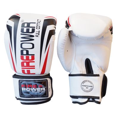 Боксерские перчатки Firepower FPBGA12 Белые, 10oz, 10oz