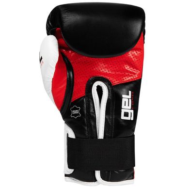 Боксерські рукавички TITLE GEL E-Series Training/Sparring Чорні з білим і червоним, 14oz, 14oz