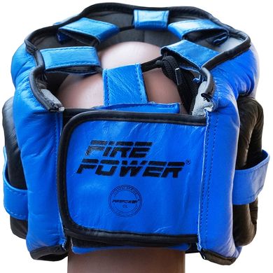 Шолом боксерський для тренувань з бампером Firepower FPHG6 Синій, Універсальний, Універсальний