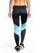 Женские компрессионные леггинсы Peresvit Air Motion Ladies Leggings Black Aqua, Черный, XS