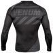 Компресійна футболка Venum AMRAP Compression T-shirt Long Sleeves Black Grey, Чорний-Сірий, XS