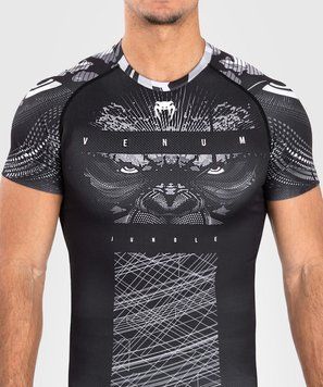 Рашгард Venum Gorilla Jungle Rashguard Short Sleeves Black White, M