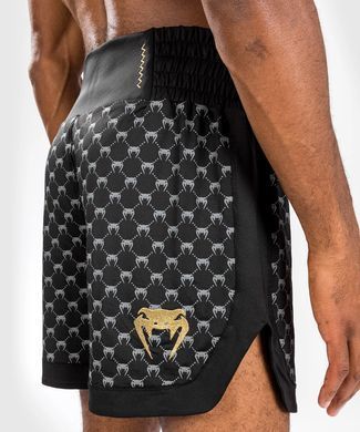 Боксерські шорти Venum Monogram Boxing Short - Black, Чорний, S