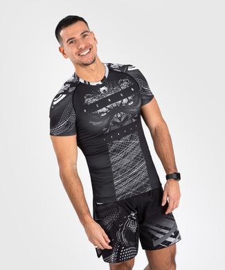 Рашгард Venum Gorilla Jungle Rashguard Short Sleeves Black White, M