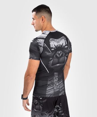 Рашгард Venum Gorilla Jungle Rashguard Short Sleeves Black White, M