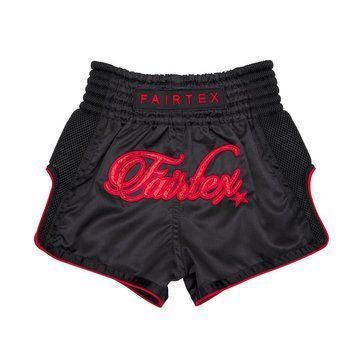 Детские тайские шорты Fairtex BSK2104 Kids Midnight Red, Черный-Красный, 8-10 years