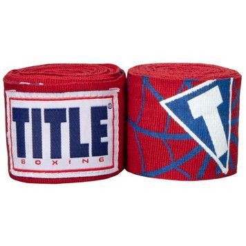 Бинты боксерские эластичные TITLE Boxing Elastic Hero red 4,5м