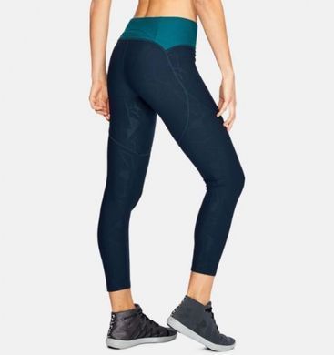 Жіночі спортивні капрі Under Armour Vanish Printed Crop Academy, Темно-синій, XS