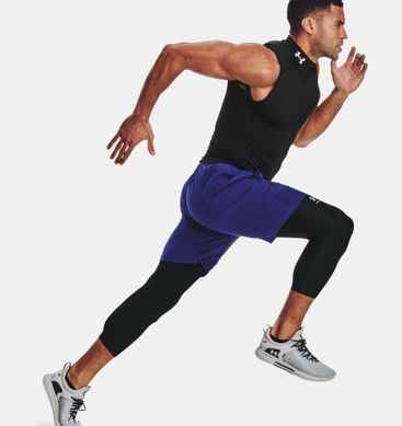 Мужские леггинсы Under Armour HeatGear Black White, Черный, M