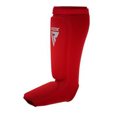 Защита голени RDX Hosieri Shin Instep Guard Red White, L