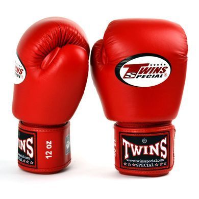 Боксерські рукавиці Twins Velcro BGVL3 Red, 18 oz