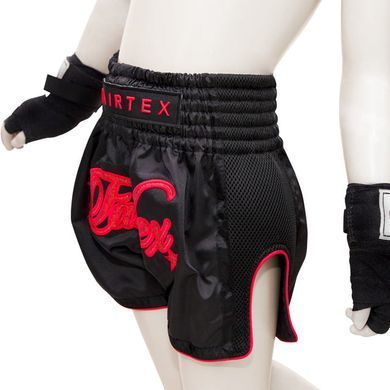 Детские тайские шорты Fairtex BSK2104 Kids Midnight Red, Черный-Красный, 8-10 years
