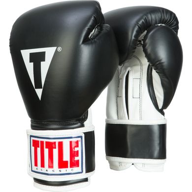 Боксерские перчатки TITLE Boxing PRO STYLE Training Черные, 8oz, 8oz