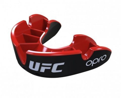 Детская капа OPRO Self-Fit UFC Full Pack Junior Silver Красная