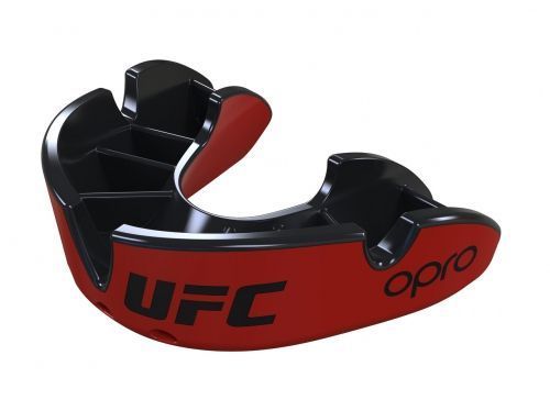Детская капа OPRO Self-Fit UFC Full Pack Junior Silver Красная