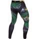 Компрессионные штаны Venum Crocodile Spats Black Green, Зелёный, XXL