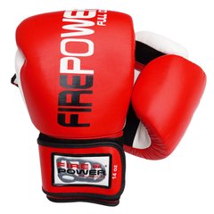 Боксерские перчатки Firepower FPBG2 Красные, 14oz, 14oz