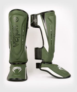 Захист гомілки Venum Elite Evo Shinguards Khaki Silver, L
