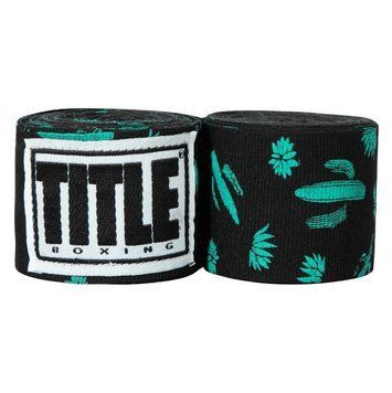 Бинты боксерские эластичные TITLE Boxing Print Mexican Stile Cactus 4,5м