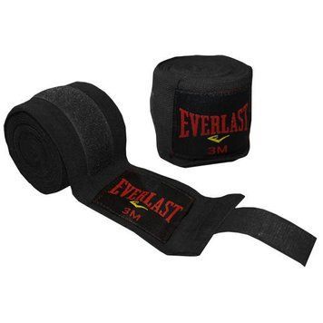 Бинты боксерские эластичные Everlast BO-3729 Черные 3м 3м