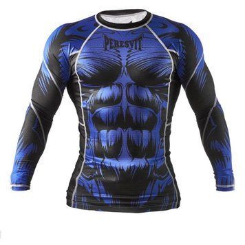 Рашгард Peresvit Beast Silver Force Rashguard Long Sleeve Blue, Синий, XXL