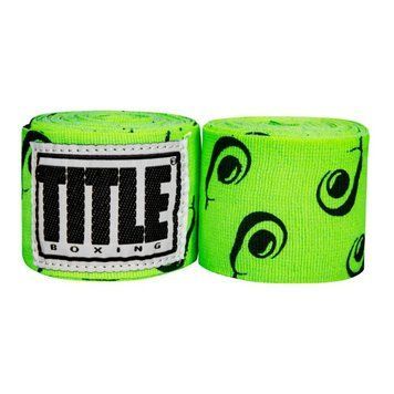 Бинты боксерские эластичные TITLE Boxing Print Mexican Stile Avokado 4,5м