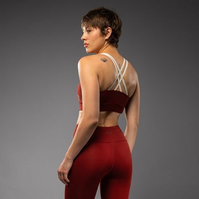 Женский спортивный бюстгальтер Venum Serpenti Sport Bra Burgundy Ivory, L