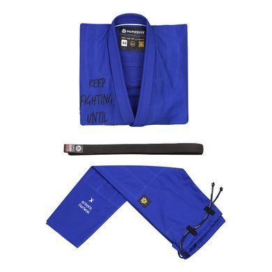 Кимоно Peresvit Keep Fighting BJJ Gi Royal Blue, Синий, A0