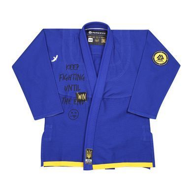 Кимоно Peresvit Keep Fighting BJJ Gi Royal Blue, Синий, A0